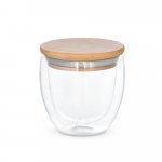 ECUADOR M. Copo em vidro isot&eacute;rmico (borossilicato), t&eacute;rmico com parede dupla isolada a ar (250 mL) - Natural