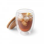 ECUADOR L. Copo em vidro isot&eacute;rmico (borossilicato), t&eacute;rmico com parede dupla isolada a ar (350 mL) - Natural