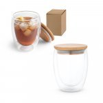 ECUADOR L. Copo em vidro isot&eacute;rmico (borossilicato), t&eacute;rmico com parede dupla isolada a ar (350 mL)
