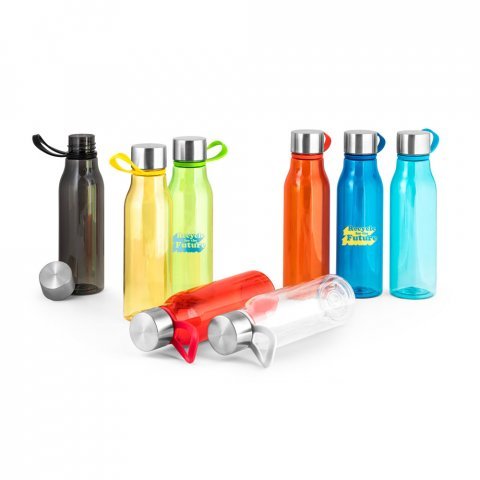 SENNA. Squeeze em PET 100% reciclado com al&ccedil;a de silicone (590 mL)