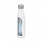 AMORTI. Garrafa t&eacute;rmica para sublima&ccedil;&atilde;o em a&ccedil;o inox, de parede dupla isolada a v&aacute;cuo (510 mL) - Branco