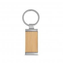HOMER SQUARE. Chaveiro retangular em bambu