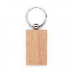 STEWIE. Chaveiro retangular em madeira de faia - Natural