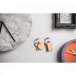 STEWIE. Chaveiro retangular em madeira de faia