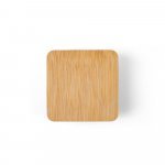 ESSENCE. Vela arom&aacute;tica, de 50 g., em copo de vidro com tampa em bambu - Preto