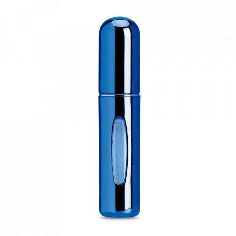 LINDEN. Borrifador de perfume recarreg&aacute;vel em alum&iacute;nio, concebido para um reabastecimento f&aacute;cil - Azul royal