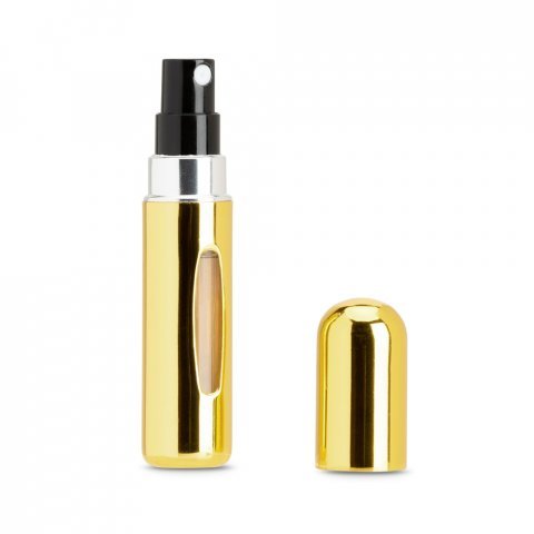 LINDEN. Borrifador de perfume recarreg&aacute;vel em alum&iacute;nio, concebido para um reabastecimento f&aacute;cil - Dourado