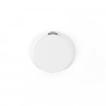 FREYA. Espelho redondo de dupla face com exterior em PU mate - Branco