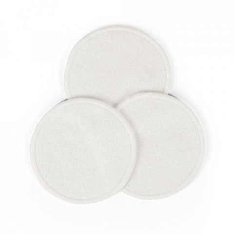 ELISE. Conjunto de 3 discos de limpeza facial lav&aacute;veis e reutiliz&aacute;veis - Natural