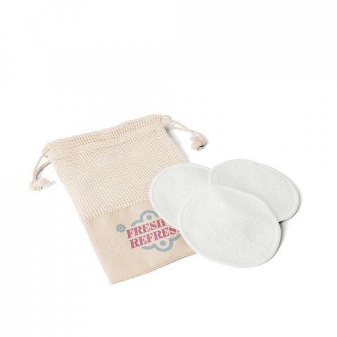 ELISE. Conjunto de 3 discos de limpeza facial lav&aacute;veis e reutiliz&aacute;veis