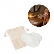 ELISE. Conjunto de 3 discos de limpeza facial lav&aacute;veis e reutiliz&aacute;veis