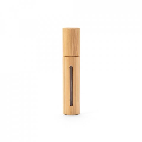 REESE. Borrifador de perfume recarreg&aacute;vel, com inv&oacute;lucro em bambu natural - Natural