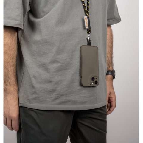 CYRIS. Suporte para celular pensado para garantir maior comodidade no transporte - Preto