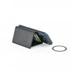 HARALD. Carteira magn&eacute;tica em PU de grande capacidade com bloqueio RFID - Preto