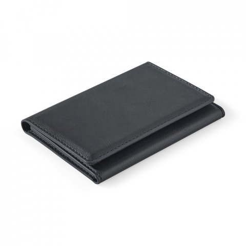 HARALD. Carteira magn&eacute;tica em PU de grande capacidade com bloqueio RFID - Preto