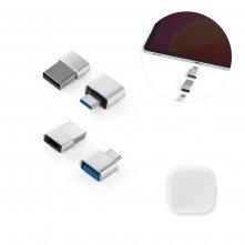 MINSKY. Conjunto de adaptadores em alum&iacute;nio