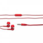OSLER. Fone de ouvido com microfone - Vermelho