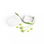 OSLER. Fone de ouvido com microfone - Verde claro