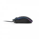 THORNE MOUSE RGB. Mouse para jogos em ABS com acabamento em borracha - Preto