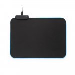 THORNE MOUSEPAD RGB. Mouse pad para jogos em poli&eacute;ster com base antiderrapante em borracha - Preto