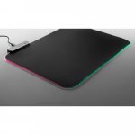THORNE MOUSEPAD RGB. Mouse pad para jogos em poli&eacute;ster com base antiderrapante em borracha - Preto