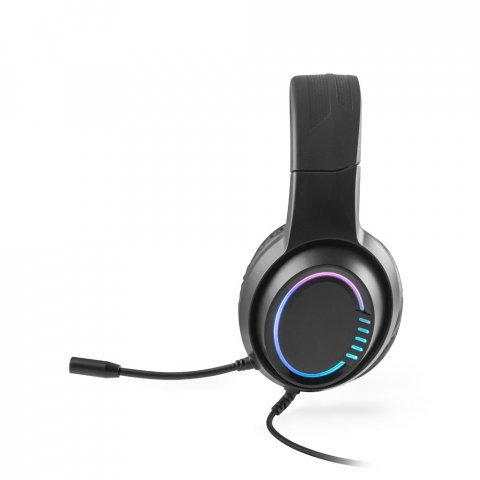 THORNE HEADSET RGB. Fone de ouvido para gaming com luzes RGB e microfone de alta qualidade - Preto