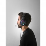 THORNE HEADSET RGB. Fone de ouvido para gaming com luzes RGB e microfone de alta qualidade - Preto