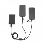 BERTOZZI. Cabo USB super-r&aacute;pido 6 em 1 em alum&iacute;nio 20% reciclado e PET 4% reciclado - Preto