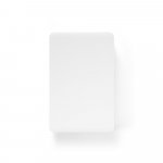 LATTES. Bateria port&aacute;til com cabo integrado, em ABS 100% reciclado (10.000 mAh) - Branco