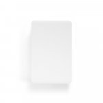 LATTES. Bateria port&aacute;til com cabo integrado, em ABS 100% reciclado (10.000 mAh) - Branco