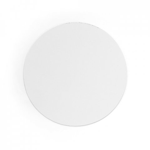 BLAIR ROUND. Mouse Pad com formato redondo e base em borracha - Branco