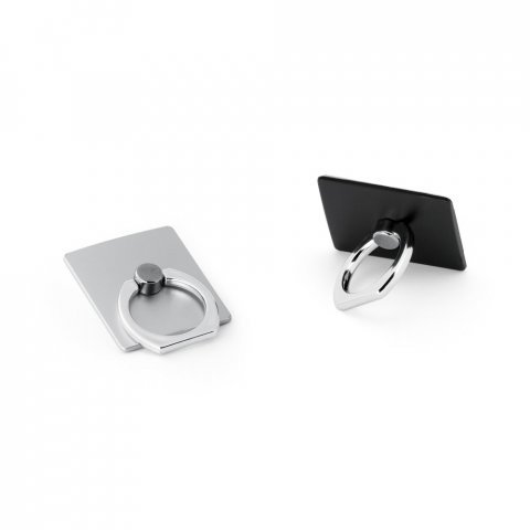 GEORGES. Suporte para celular em ABS - Cromado satinado
