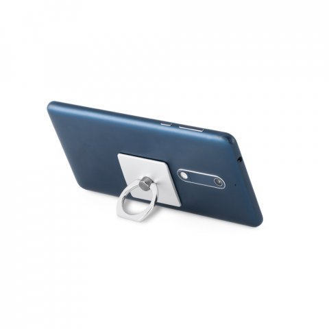 GEORGES. Suporte para celular em ABS - Cromado satinado