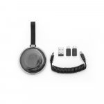 SHELDON. Conjunto composto por cabo espiral com carregamento super-r&aacute;pido e adaptadores - Preto