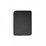 SMOOT 10. Bateria port&aacute;til com carregador por indu&ccedil;&atilde;o (wireless) em ABS 100% reciclado (10.000 mAh) - Preto