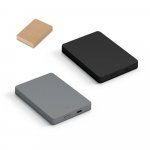 SMOOT 10. Bateria port&aacute;til com carregador por indu&ccedil;&atilde;o (wireless) em ABS 100% reciclado (10.000 mAh)