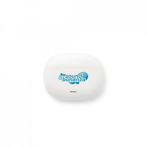 PASCAL. Fone de ouvido wireless com autonomia de 6h, em ABS 100% reciclado - Branco