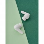 PASCAL. Fone de ouvido wireless com autonomia de 6h, em ABS 100% reciclado - Branco