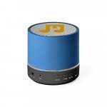 RE-PEREY. Caixa de som port&aacute;til com microfone e autonomia de 4h30 (400 mAh), em ABS 100% reciclado - Azul