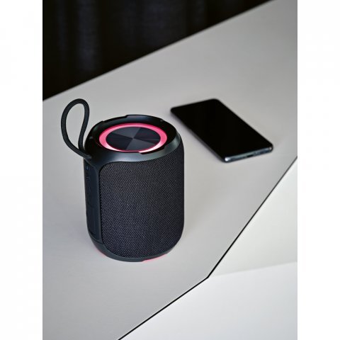 AVICENNA. Caixa de som &agrave; prova de &aacute;gua (IPX6), em ABS 100% reciclado (2.600 mAh)