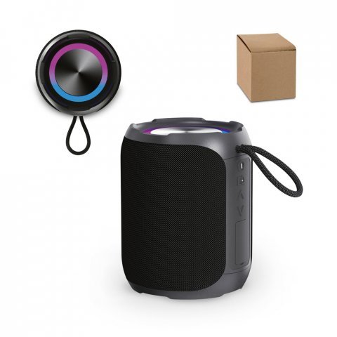 AVICENNA. Caixa de som &agrave; prova de &aacute;gua (IPX6), em ABS 100% reciclado (2.600 mAh)