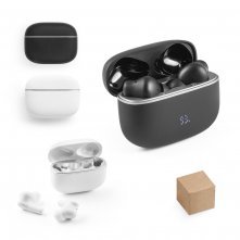 CAUBY. Fones de ouvido wireless  com ANC e autonomia de 7h, em ABS 100% reciclado
