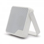 DIPSTER. Coluna port&aacute;til com prote&ccedil;&atilde;o &agrave; prova d'&aacute;gua (IPX7) e autonomia de 11h (1.800 mAh), em ABS 100% reciclado - Branco