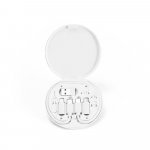 SYSTROM. Conjunto cabo e adaptadores de carregamento super-r&aacute;pido, em ABS 100% reciclado - Branco