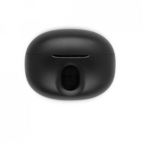 CAETANO. Fones de ouvido wireless com autonomia de 4h (200 mAh), em ABS 100% reciclado - Preto
