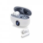 CAETANO. Fones de ouvido wireless com autonomia de 4h (200 mAh), em ABS 100% reciclado - Branco