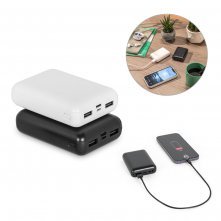 LEAKEY 10. Bateria port&aacute;ti em ABS 100% reciclado (10.000 mAh)