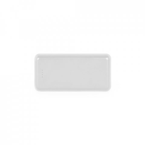 LEAKEY 20. Bateria port&aacute;til em ABS 100% reciclado (20.000 mAh) - Branco