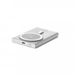 WRIGHT 5. Bateria port&aacute;til magn&eacute;tica com carregamento super-r&aacute;pido em alum&iacute;nio reciclado e ABS reciclado (5.000 mAh) - Cromado satinado