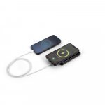 WRIGHT 10. Bateria port&aacute;til magn&eacute;tica com carregamento super-r&aacute;pido em alum&iacute;nio reciclado e ABS reciclado (10.000 mAh) - Preto